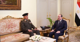 الرئيس السيسي يستقبل وزير الدفاع في قصر الرئاسة بمدينة العلمين