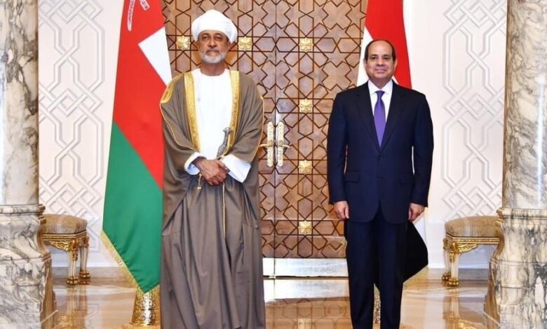 الرئيس السيسي لنظيره العُماني: مصر ستظل الداعم دائمًا لاستقرار سلطنة عمان وكافة الدول العربية