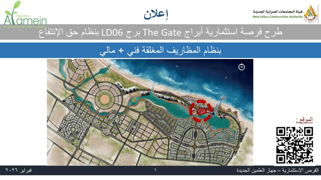 طرح فرصة استثمارية لإقامة نشاط سفاري بمدينة العلمين الجديدة بنظام الانتفاع