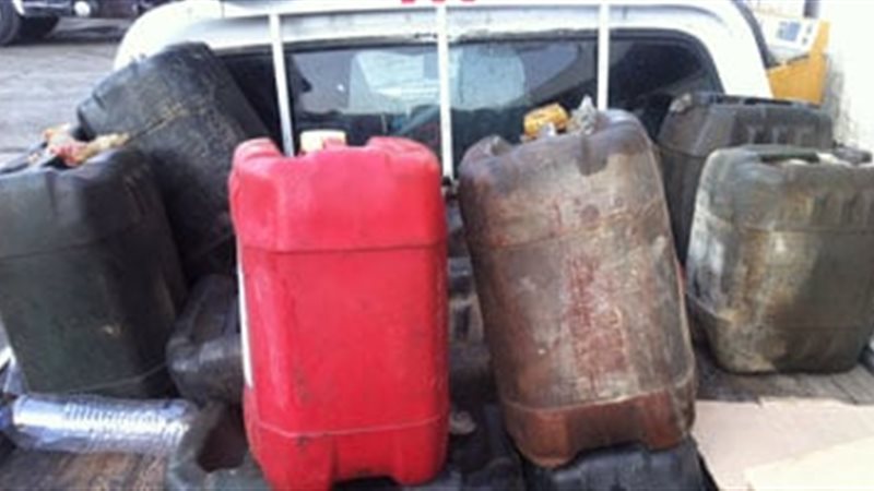 ضبط 6000 لتر زيوت مجهولة المصدر و500 لتر بنزين في حملة تموينية بالغربية