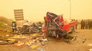 من قرية واحدة.. وفاة 8 عمّال وأصيب 4 آخرين إثر حادث تصادم  سيارة ربع نقل مع أخرى جامبو بالمنوفية