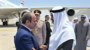 الرئيس السيسى يلتقي الشيخ محمد بن زايد ويؤكد: “ما يمس الإمارات يمس مصر”