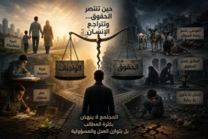 حقوق تتسع… وواجبات تتراجع… وأخلاق تبحث عمن يحميها