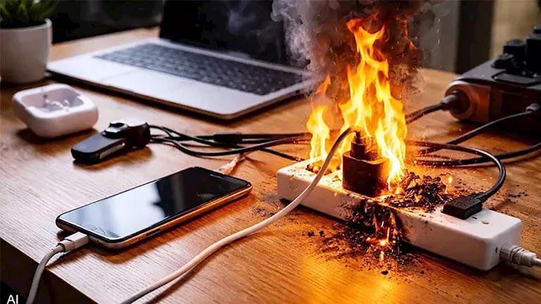 خبير طاقة يحذر من الشواحن مجهولة المصدر: قد تتسبب في حرائق داخل المنازل