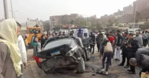 بالأسماء مصرع 3 أشخاص وإصابة 4 آخرين في حادث تصادم سيارتين ملاكي بخط «طنطا – قطور»