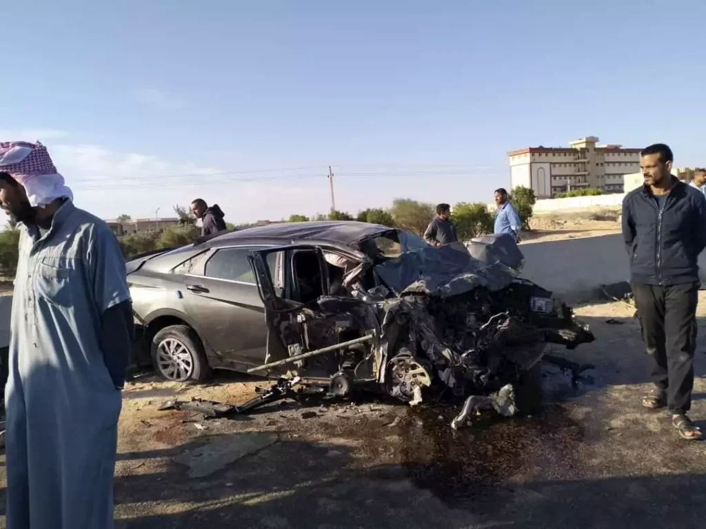 تفاصيل حادث دهس مروع بمرسى مطروح أسفر عن مصرع شخص وإصابة 8 آخرين