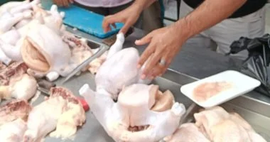 ضبط ربع طن دواجن محقونة ولحوم فاسدة خلال حملة مكبرة بالمنوفية