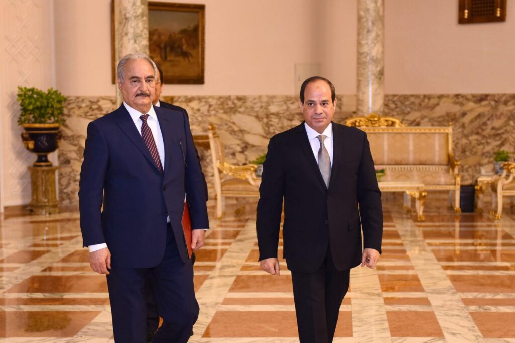 الرئيس السيسي يستقبل اليوم المشير خليفة حفتر القائد العام للجيش الوطني الليبي