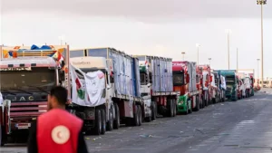 الهلال الأحمر المصري يواصل مد أهالي غزة بأكثر من 4058 طنًا من المساعدات الإنسانية