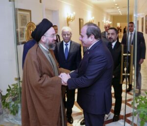 اليوم.. الرئيس السيسي يستقبل رئيس تيار الحكمة العراقي