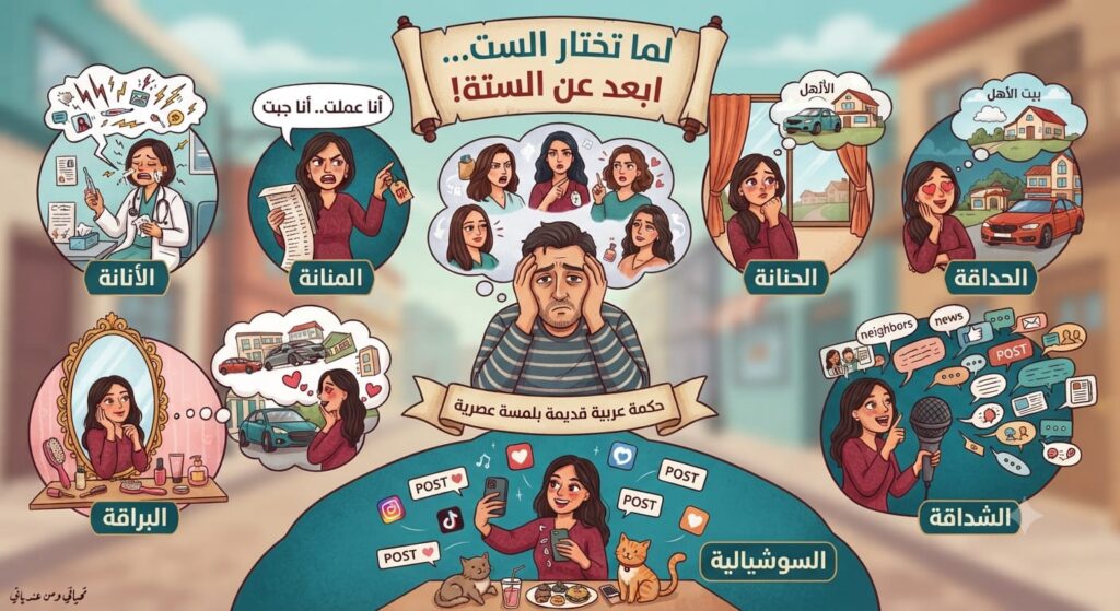 لما تختار الست… إبعد عن الستة!