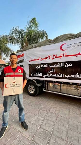 الهلال الأحمر المصري يرسل اليوم أكثر من 4.373 طنًا من المساعدات الغذائية والطبية والإغاثية إلى غزة