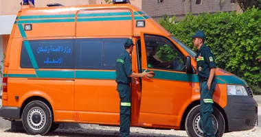اصابة شخص فى حادث مرور اثناء عبوره الطريق فى منطقة إمبابة