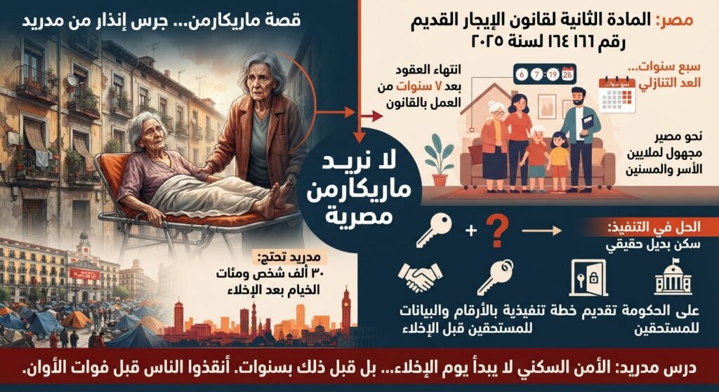 لا نريد… ماريكارمن… مصرية من.. نقل الإسعاف للمسنة… في مدريد  إلى المادة الثانية للإيجار القديم في مصر