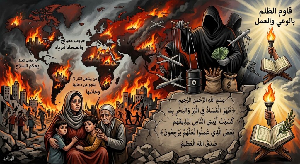 من يشعل  حرائق العالم  ومن ينتظر جني الثمار حروب تتسع وشعوب تدفع الثمن